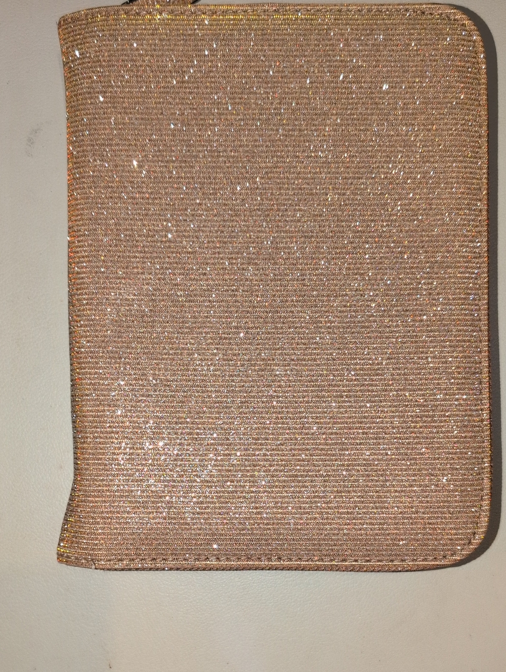 Rose Gold Sparkling Jewelry Travel Case